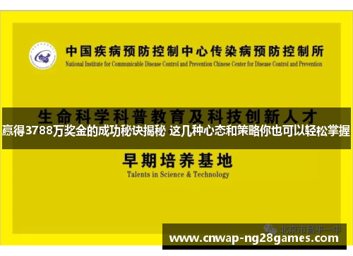 赢得3788万奖金的成功秘诀揭秘 这几种心态和策略你也可以轻松掌握